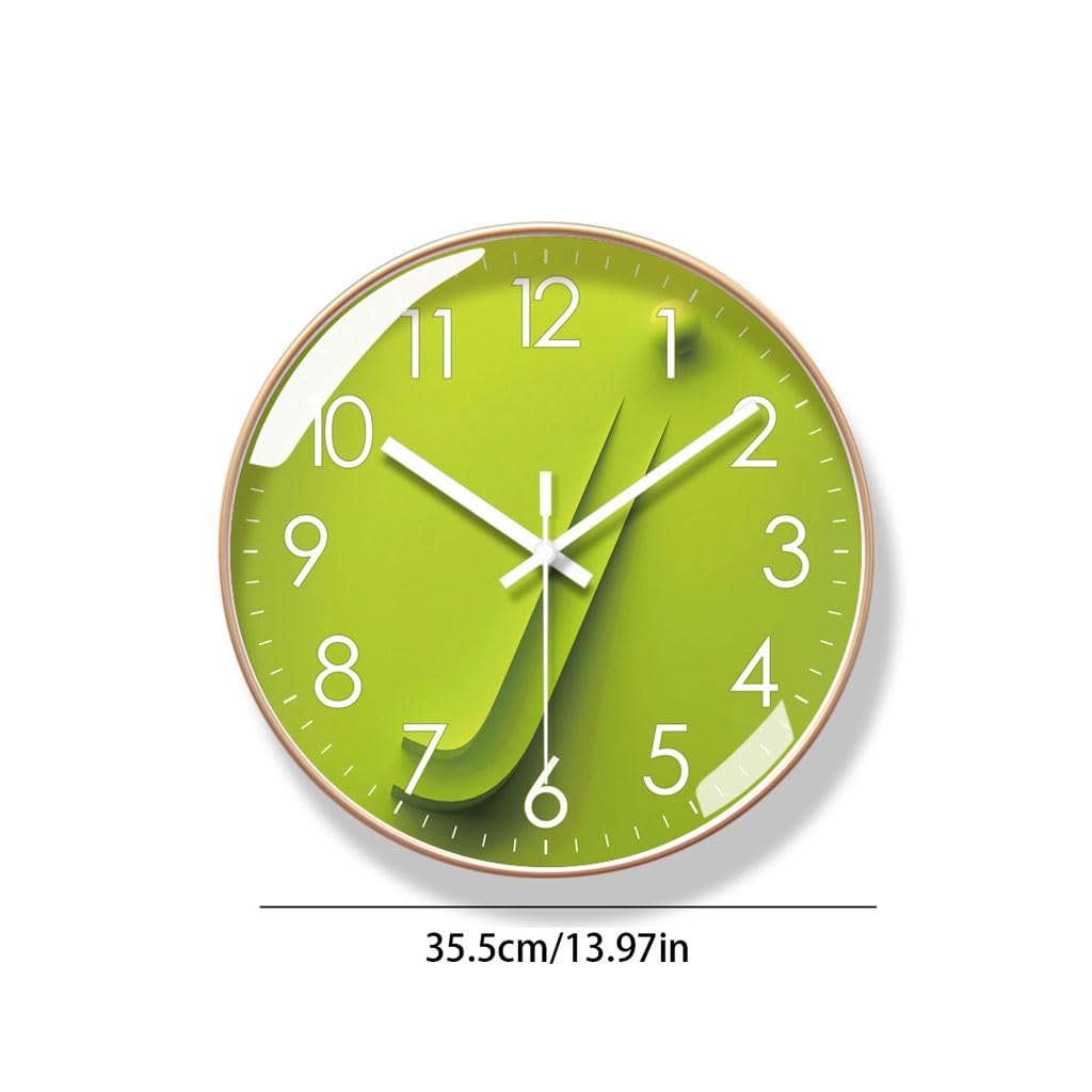Orologio da parete Orologio da parete for soggiorno Orologio creativo for la casa Orologio al quarzo silenzioso con secondi di spazzata Reloj De Pared(B)