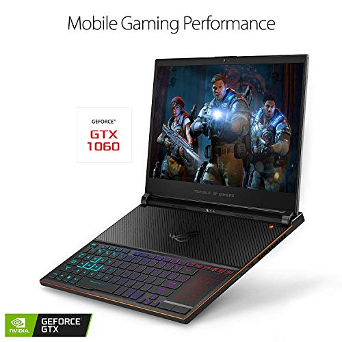 ROG Zephyrus S (2019) Ultra Slim Gaming Laptop, 15.6” 240Hz IPS-Type FHD, GeForce RTX 2080, Intel Core i7-9750H Processor, 16GB DDR4, 1TB PCIe Nvme SSD, Aura Sync RGB, Windows 10 Pro, GX531GX-XB76 - Notebook - Immagine 6