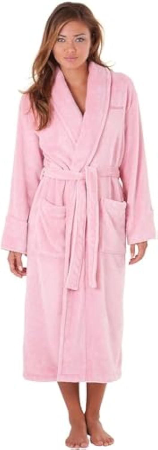 Hooded Pink Bathrobe