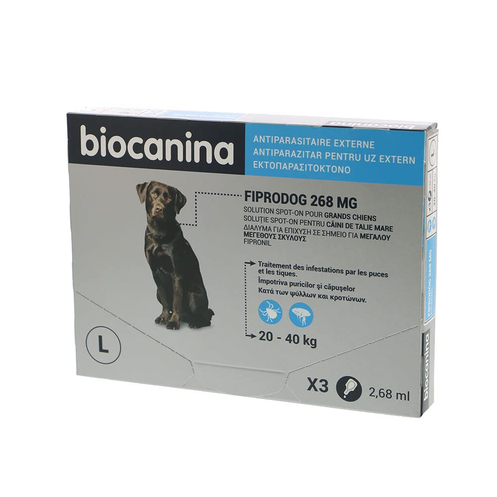 Fiprodog 268 mg Biocanina : fini les démangeaisons de votre chien