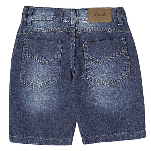 Shorts Infantil Look Jeans Básico Jeans