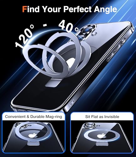 Coque iPhone 16 antichoc militaire transparente anti-choc avec support