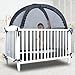 tupi Baby Crib Tent Safety Net to Keep Baby in, Pop Up Crib Tent Canopy Keep Baby from Climbing Out, Mosquito Net for Baby Crib, Ultra Stable Frame, Durable Strong Self-Locking Zipper, Black