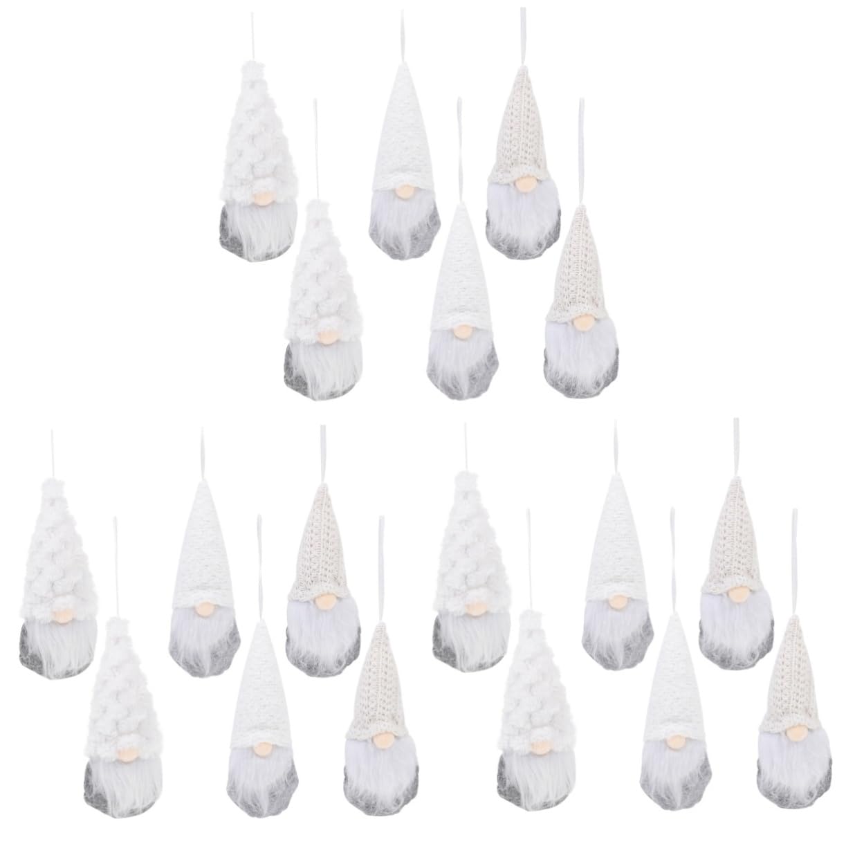 ABOOFAN 18 Piezas muñeca de Navidad decoración Dormitorio muñecos navideños Colgante de encantadores Colgantes de Rodolfo Colgando Adornos muñeco Colgante paño