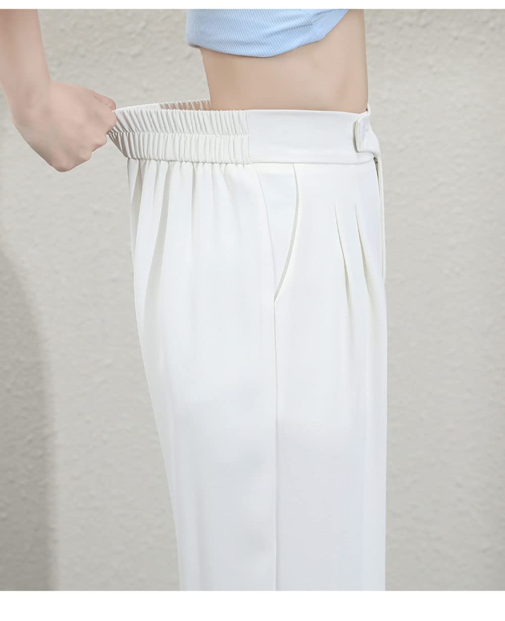 Pantalon Fabletics Femme Blanc - Taille S, Jambes Larges, éponge Stretch (neuf Avec Défauts)