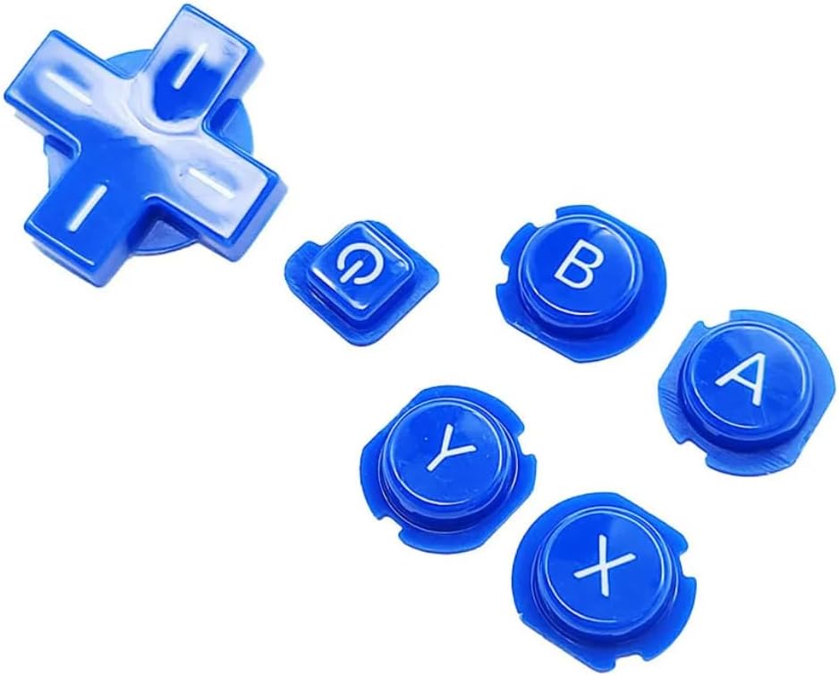 Replacement for Nintendo 3DS Game Console ABXY D-Pad Button A B X Y D-Pad Direction Cross Buttons (Red)