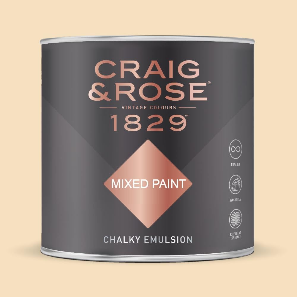 Paint Stop CRAIG & ROSE 1829 CHALKY EMULSION ADAM CREAM 750ML