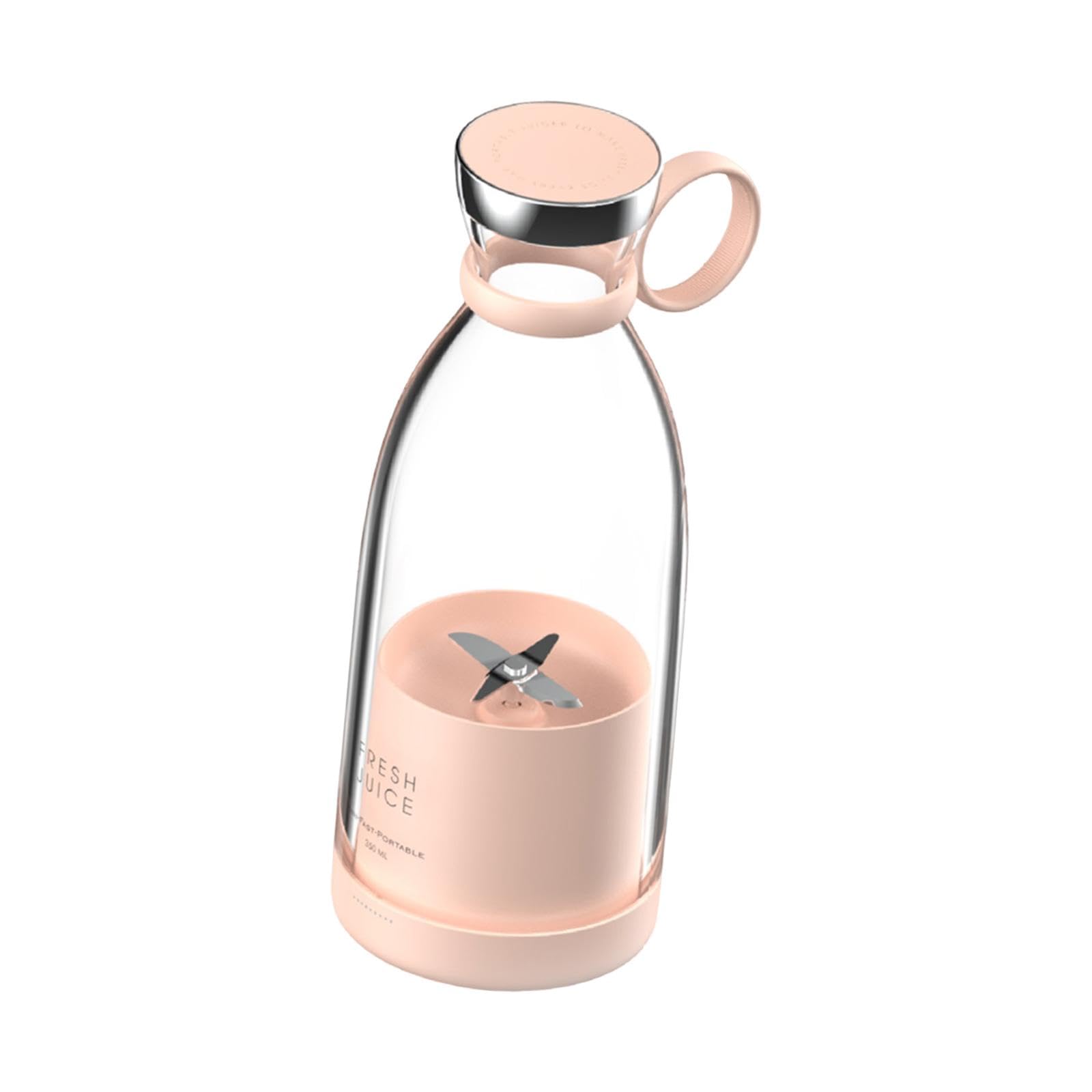 Electric Juicer Cup Handheld 380ml Small Juice Maker for Travel Camping Work Pink-image-19