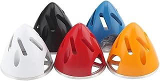 Cono de hélice Giratorio de plástico de 2/2,25/2,5/2,75/3/3,25 Pulgadas con Placa Posterior de Aluminio, Compatible con Aviones RC universales(2.75 Inch Yellow)