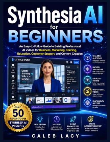 Synthesia AI for Beginners: An Easy-to-Follow Guide to Building Professional AI Videos for Business, Marketing, Training, Education, Customer Support, and Content Creation image 2