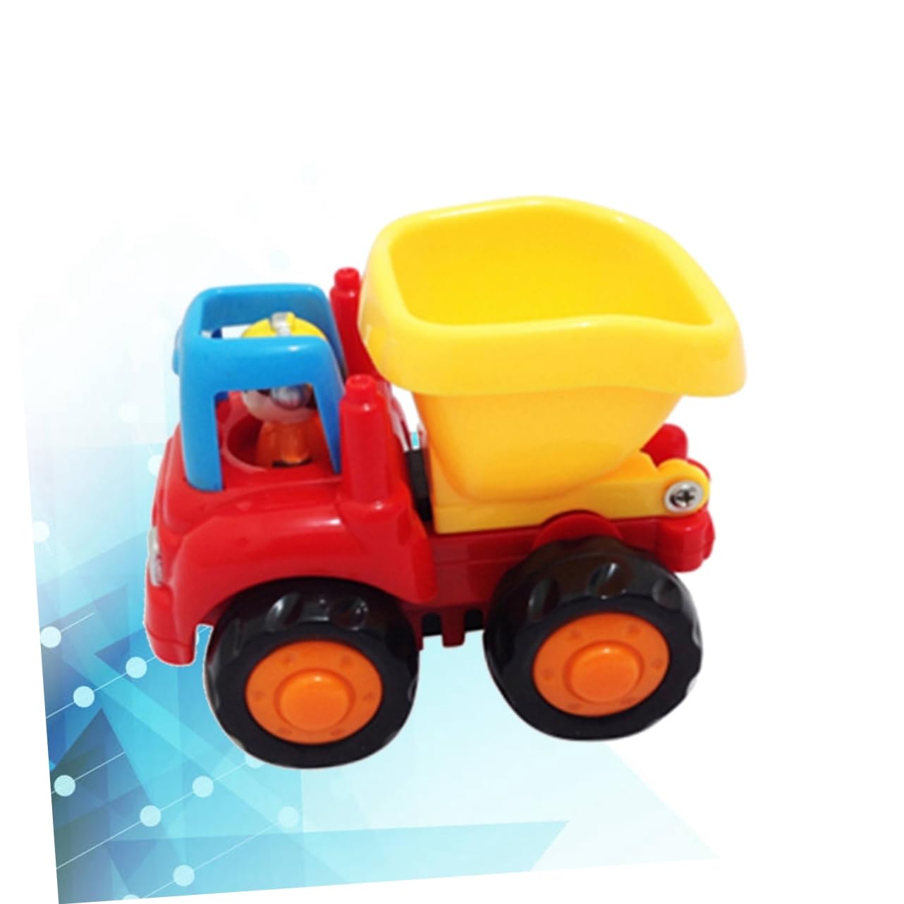 GARVALON Jouet Voiture à Friction en Plastique pour Garçon et Filles, Véhicule D'ingénierie Éducatif Fonction Pull Back and Go, pour Fête et Éveil des Bébés Plusieurs Styles