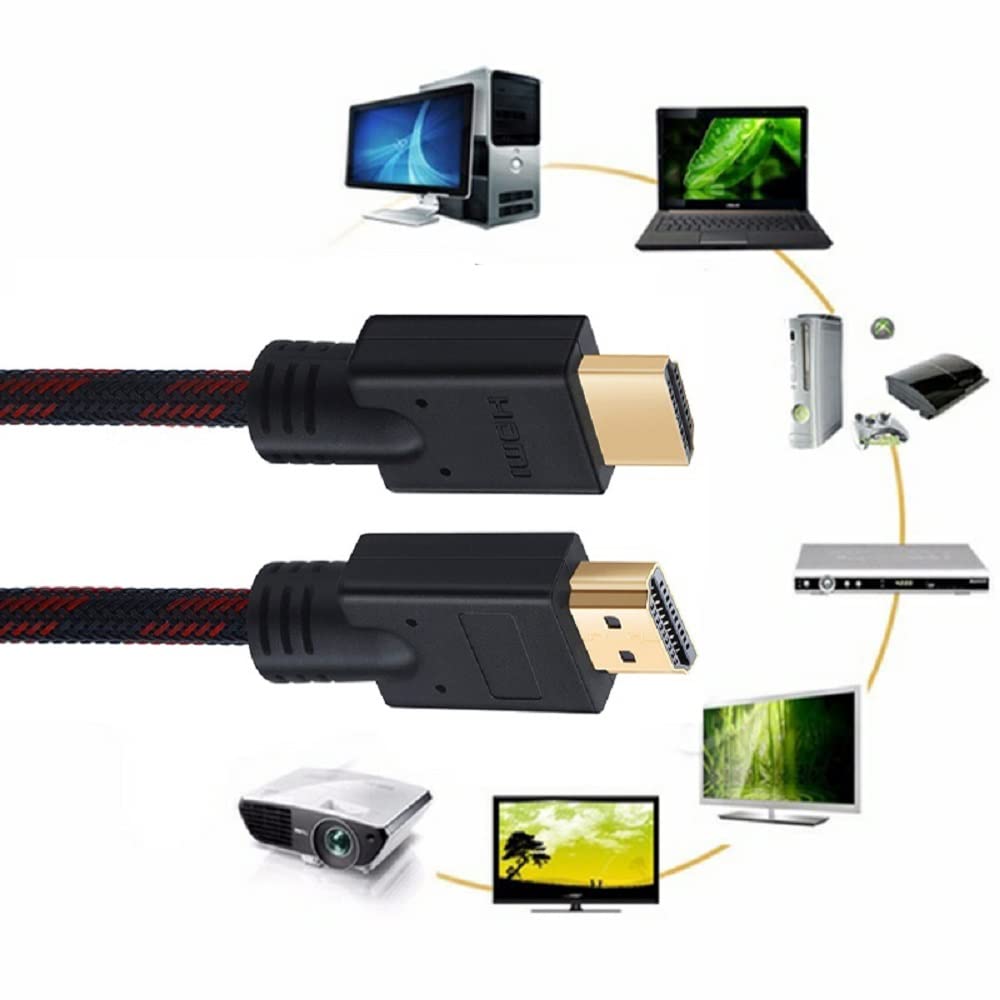 SHULIANCABLE Cavo HDMI, Cavo HDMI Alta Velocità con Ethernet,Supporta HD1080p 3D HDR ARC CEC, Cavetto HDMI Compatibile PS3, Xbox, TV Box, TV, Proiettore (3m)