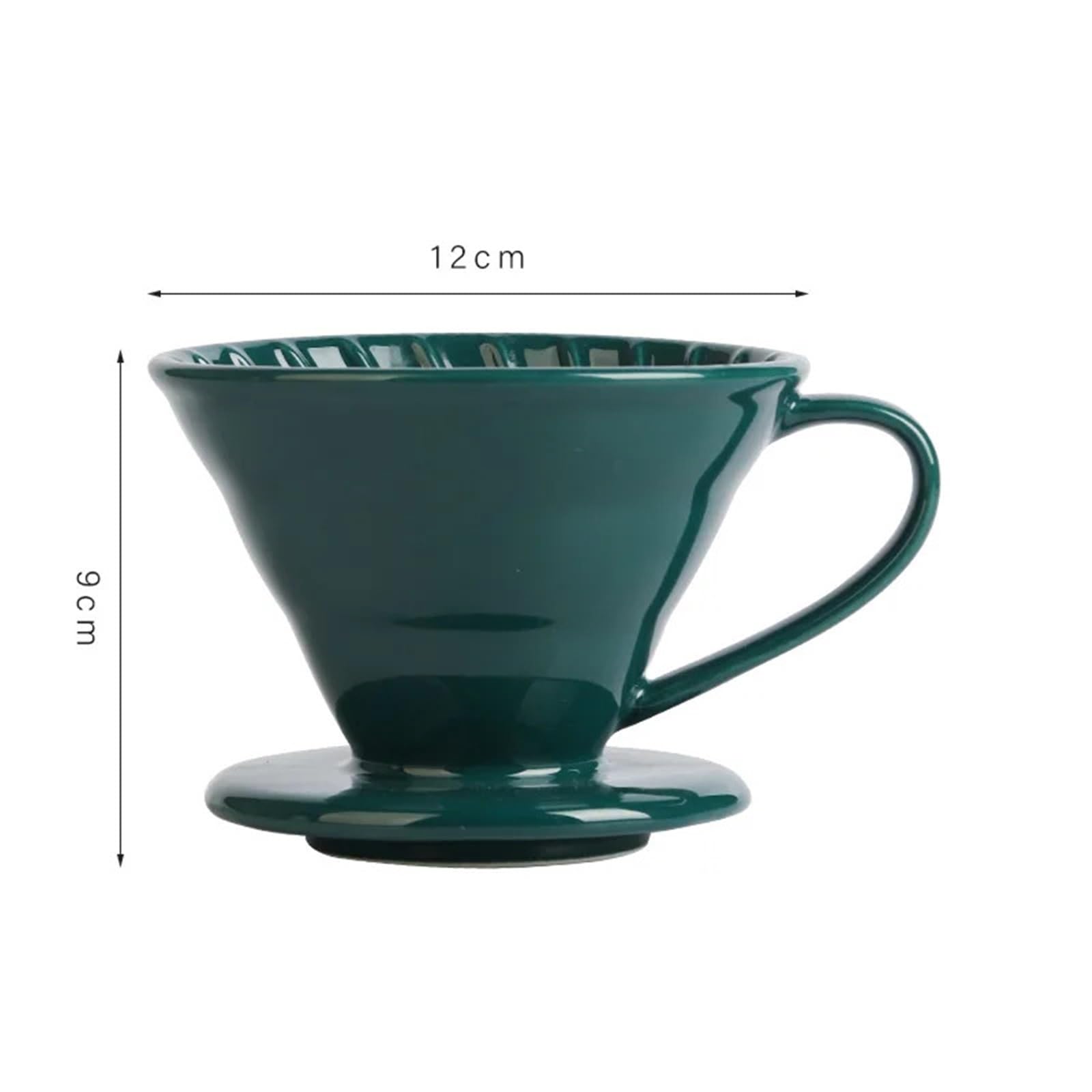 1 soporte for taza de filtro café cerámica | Vierta sobre café expreso, gotero, cestas de café, percolador, tazas reutilizables, accesorios de café(Yellow)