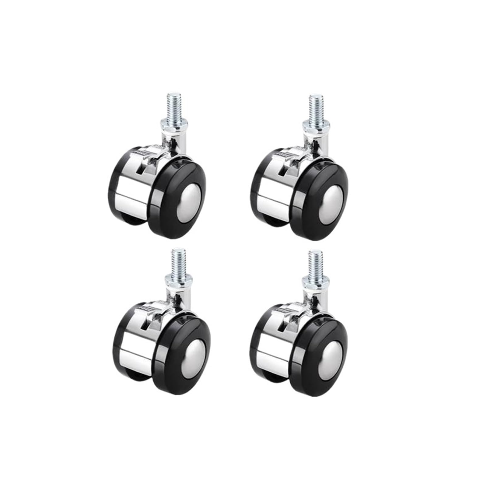 MXXDMOPD 4 Pieces/lot 1.5 inch Furniture Chair Caster Swivel Steering Universal Pulley Accessories(M8)
