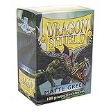 Kartenhüllen Spielkarten Arcane Tinmen 11004 - Dragon Shield: Matte – Green (100)