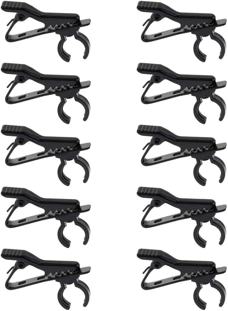 Amazon.co.jp: 10個セット ミニ マイククリップ マイククリップ マイク