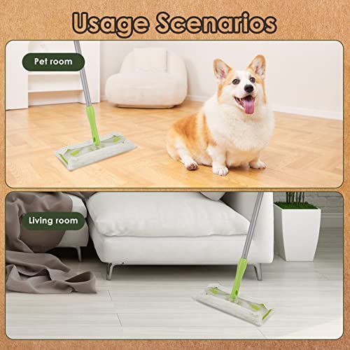 Runzes Dry Sweeping Cloths White Deep Textured Mopping Cloth To Trap Dust, Dirt, Pet Hair 64 Count #TOP3