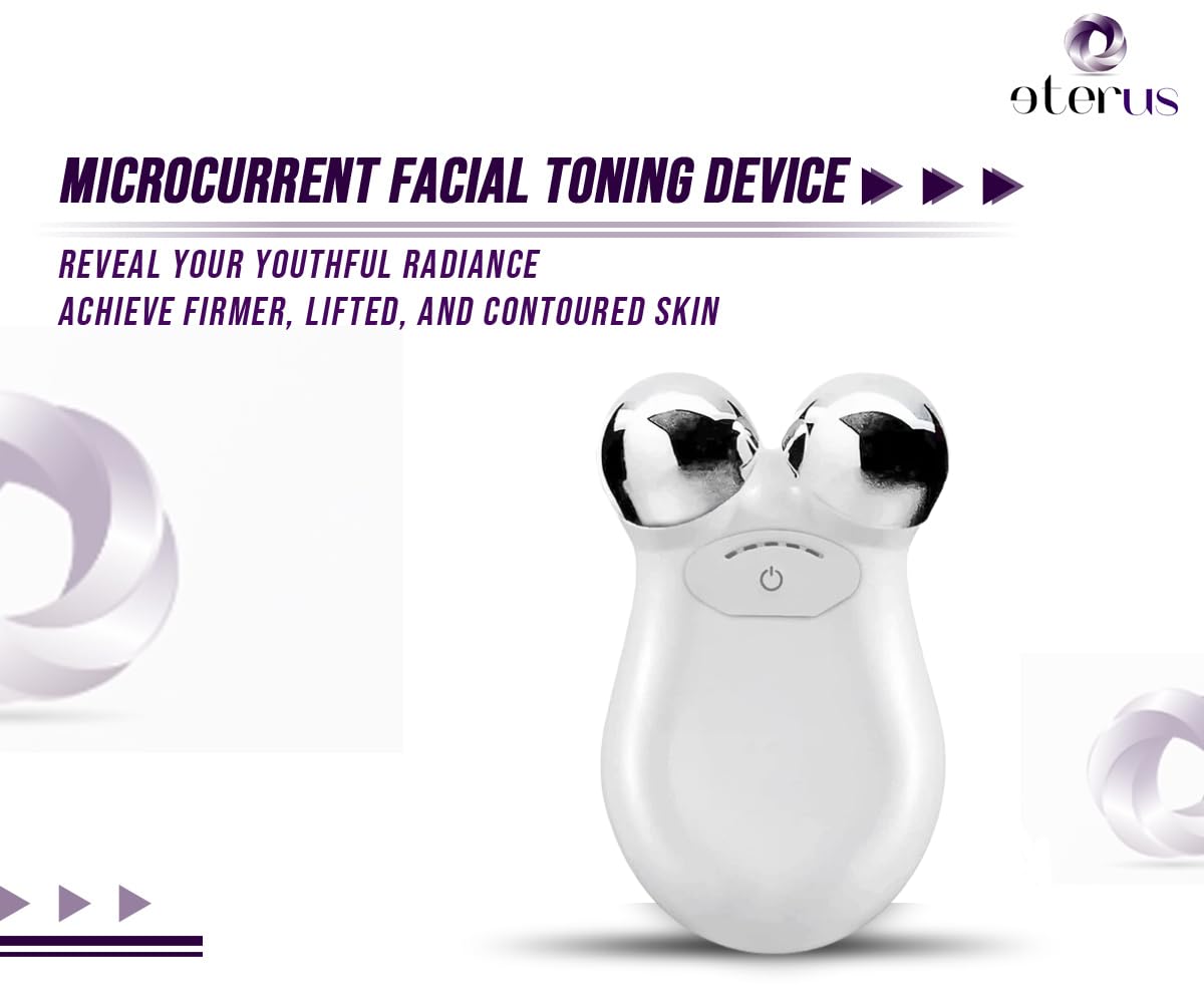 Microcurrent Facial Toning Massager. Multi-Functional Microcurrent Technology. Portable and Lightweight. Easy to Use.