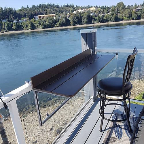 Table de balcon pliable sans perçage pour aménager les petits espaces - 4