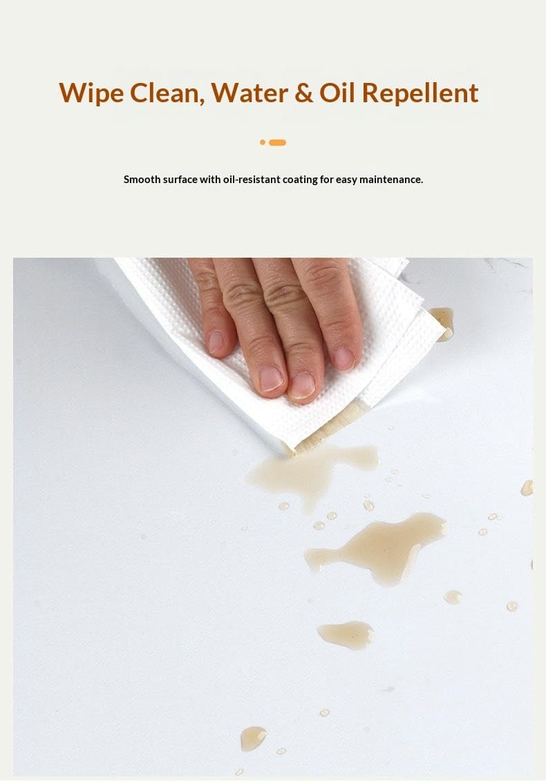 Kitchen countertop Protective Film Marble Aluminum foil Oil-Proof Sticker high-Temperature Resistant Sticker self-Adhesive Opaque Light Cloud Gold 40 * 1000cm