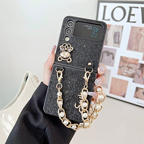 Coque Z Flip 4 antichoc diamant perles ours contre les chutes