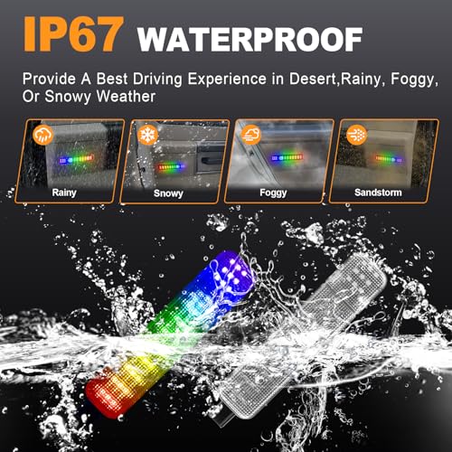 Luz LED RGB para panel puerta interior para Chevy C/K 1995-1999 miniatura 4
