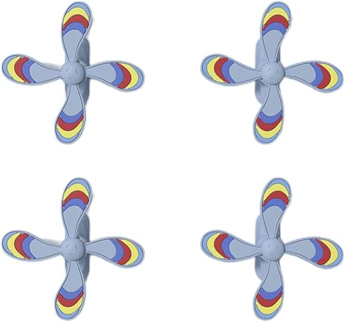 Miniatura 1 de Zureto Abanicos de flores 3D, accesorios de aletas deslizantes de tiburón, 2 pares de aletas de repuesto Cloud Shark Slides