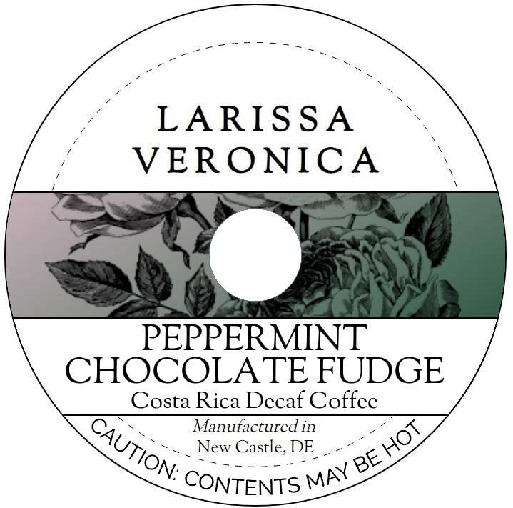 Peppermint Chocolate Fudge Costa Rica Decaf Coffee (Single Serve K-Cup Pods) (Gourmet, Naturally Flavored, Whole Coffee Beans) (12 pods, ZIN: 577520) image 2