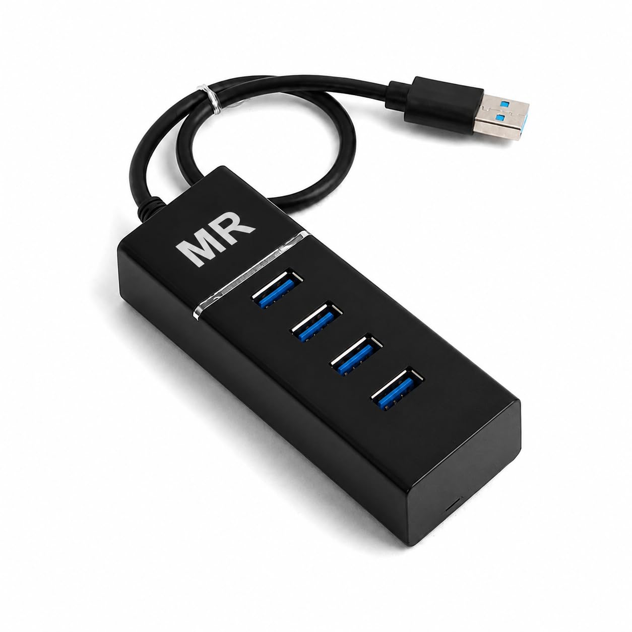 MR - 4-in-1 USB C & USB A HUB with USB 3.0 5Gbps High-Speed Port & Dual USB 2.0, Multiport USB Adapter with Smart Chip, Plug & Play, Aluminum Build| Universal for Laptop (4in1-USB-Black)-picture-17