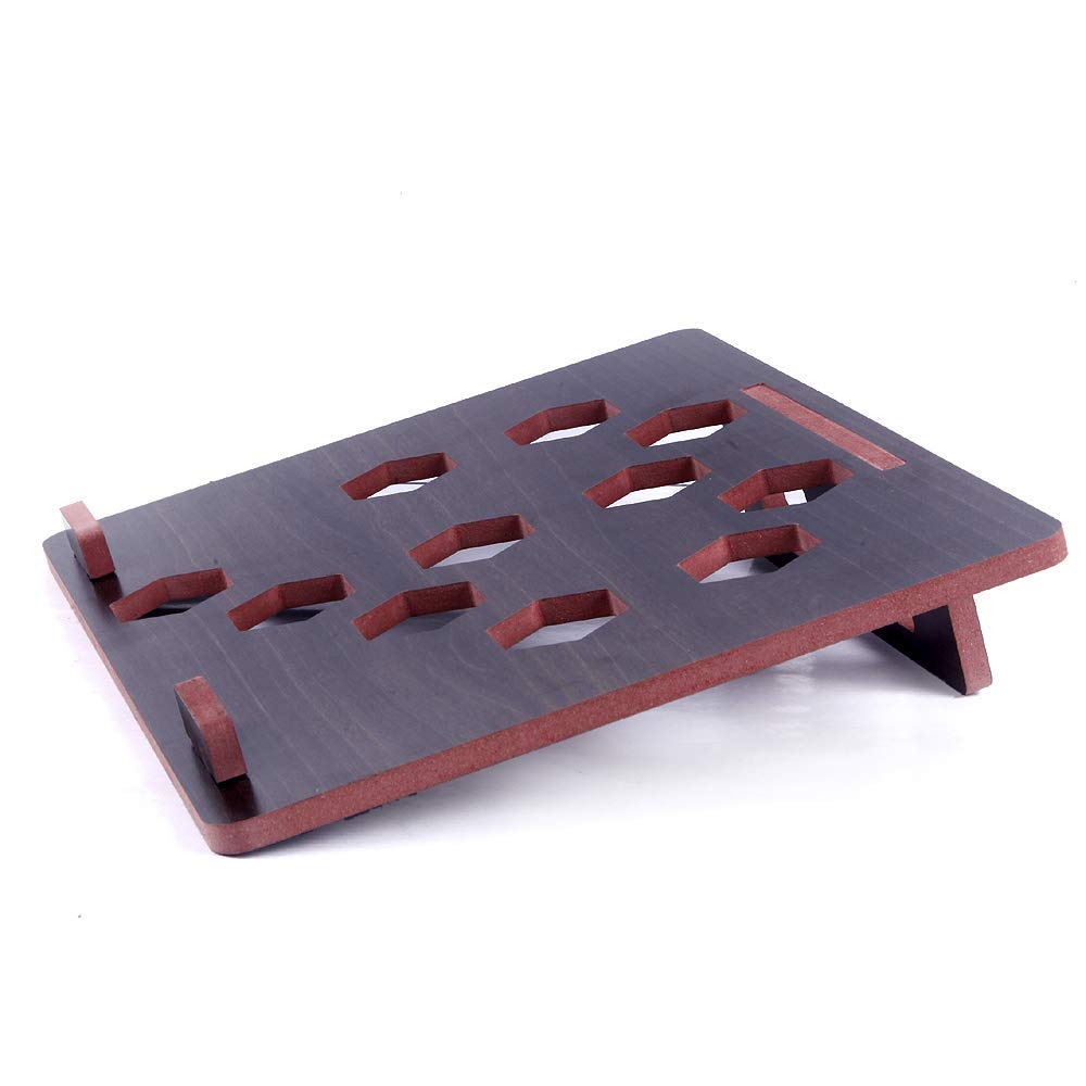 AIRIZ CRAFTSFY Real Wooden Craft Handmade Personalized Rosewood Laptop Stand for Mac-Book, Base Holder (Size: 12 * 12, Wooden)