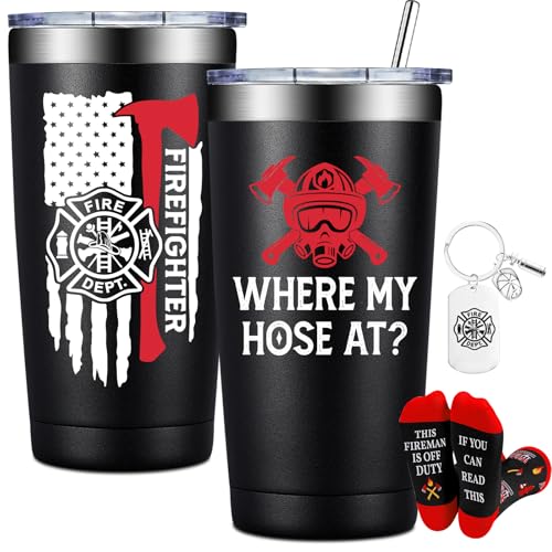 BIRGILT Firefighter Gifts for Men, Women - Fireman Fire Fighter Gifts for Christmas, Birthday,...