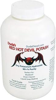 12 lb Potassium Hydroxide Meets Food Chemical Codex High Grade Red Hot Devil Caustic Potash Flakes