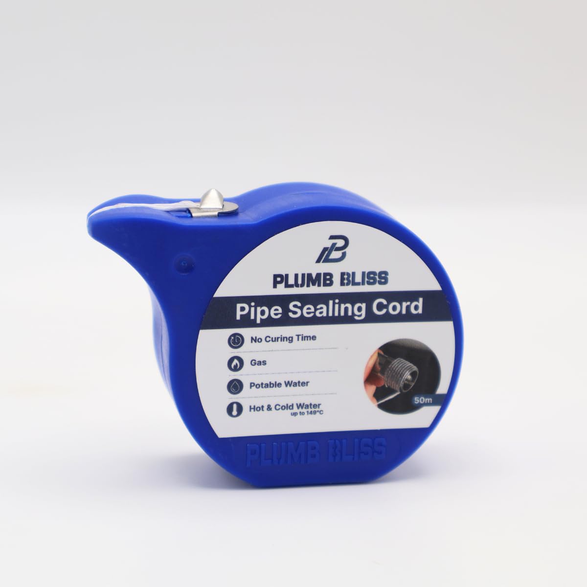 Plumb Bliss Pipe Thread Sealant for Plumbing Pipes and Fittings, Non Curing Pipe Sealant Cord