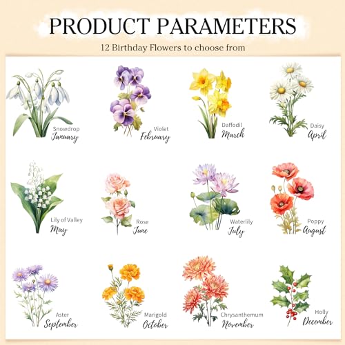 Mothers Day Gifts Personalized Wallet Women Custom Birth Flower Wallets for Women Name Wallet for Her Gifts for Grandmother Wife (Pink)3