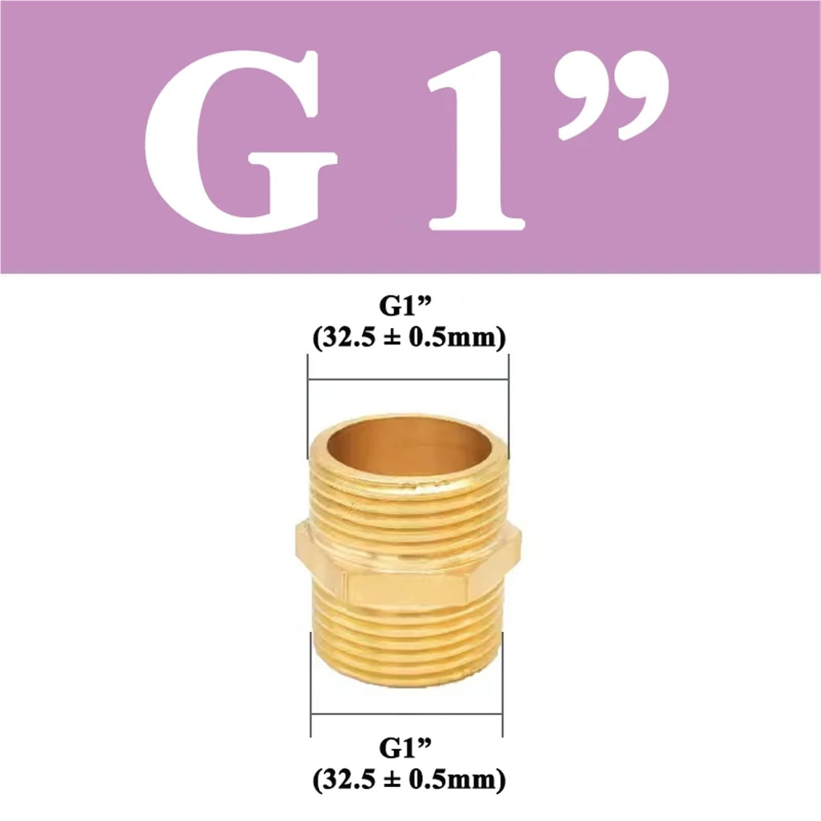 Adattatore attacco rapido for raccordo esagonale for tubo in ottone 1/8 1/4 3/8 1/2 3/4 1 pezzo(G1)