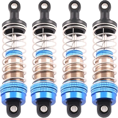 Oil-Fill Shock Absorbers for 1/14 1/16 1/12 RC Cars, 81mm Hydraulic Suspension Kit, DIY Refillable...