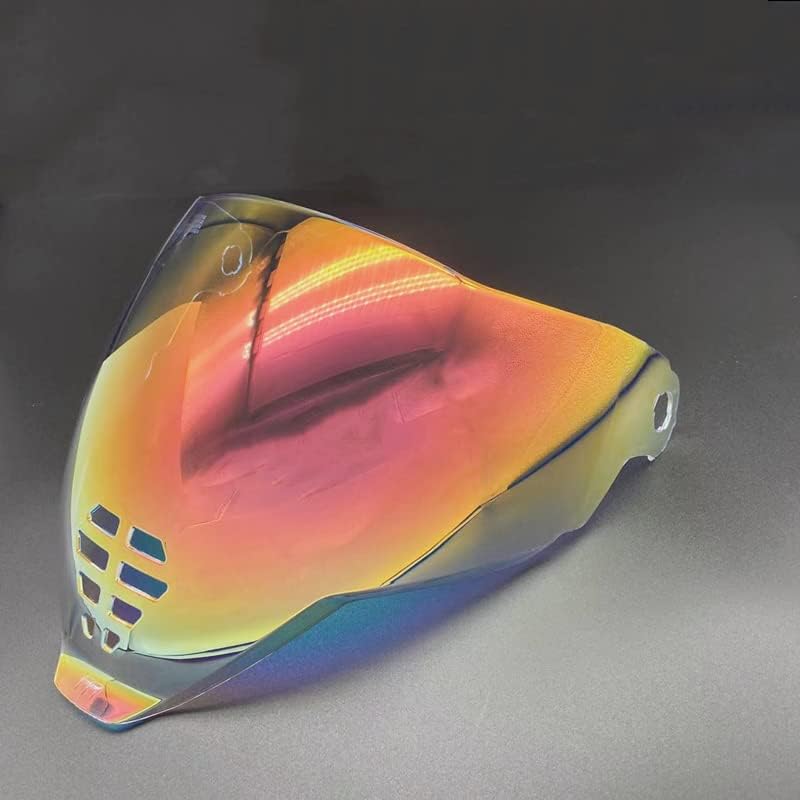 Miniatura 7 de IC-06 - Protectores de casco para ICON Airflite, visera facial, parabrisas, accesorios para casco de Moto (plateado), tamaño universal