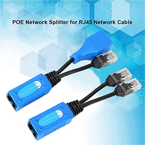 KANASI RJ45 Splitter Combiner POE Adapter Conectores, Kit de Cable de Alimentación Pasivo para Cámaras IP y Puntos de Acceso Inalámbricos miniatura 4