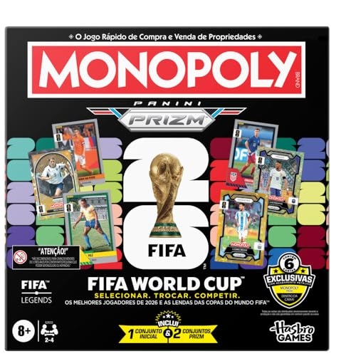 Jogo de Tabuleiro Monopoly Panini Prizm: Copa do Mundo FIFA