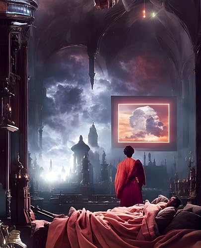 Art fantastique I Dream of Strange Worlds affiche toile premium SERENDIPITP 58 x 90 cm