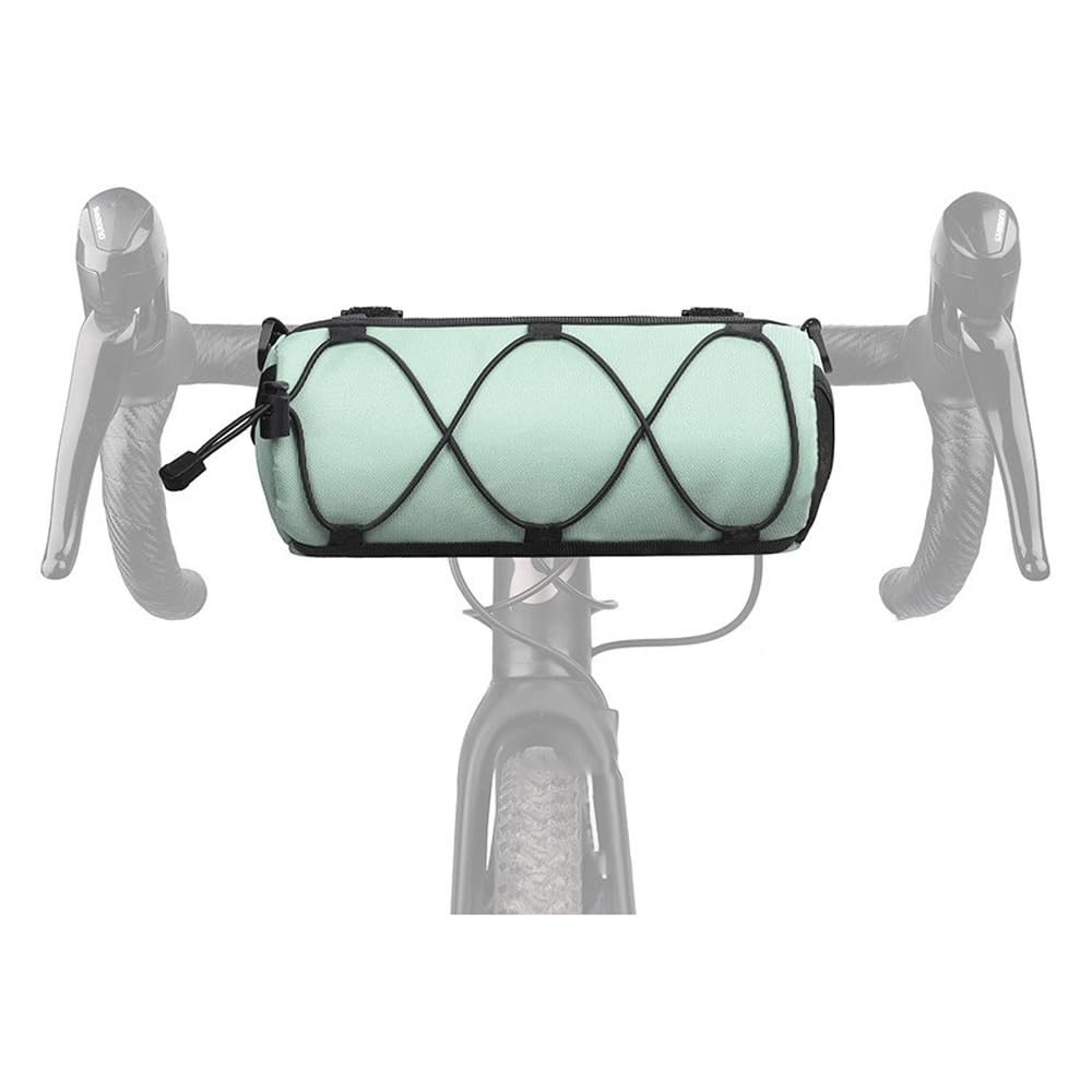 CDHNG Bike Handlebar Bag for Schwinn Speedster, Cycling Handlebar Pack Waterproof Bikepacking Handlebar Bag Lightweight Bicycle Handlebar Bag,Green