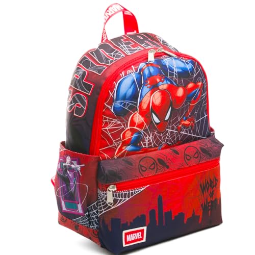 Spiderman Mini Backpack Set - Bundle with 13" Spiderverse Mini Bag Plus Water Bottle | Spider-Man Backpack Purse School Supplies for Kids2