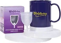 Violeta Cup Kit Coletor Menstrual B Transparente + Caneca Higienizadora. . Incolor. Tipo B Mulheres Com Até 29 Anos E Sem Filhos. E/Ou Com Colo Do Áštero De Altura Baixa