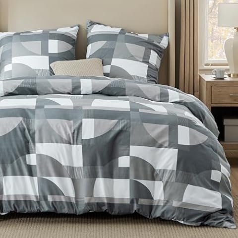 BEDSURE 3-Piece Duvet Cover Set with Pillowcases Cover