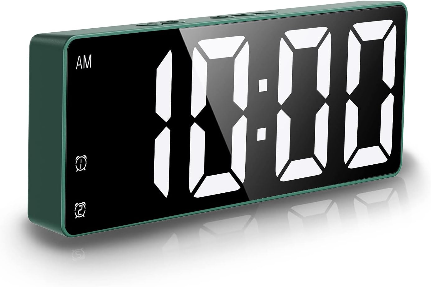 Criacr Digital Alarm Clock, USB/Battery Powered Alarm Clocks Bedside