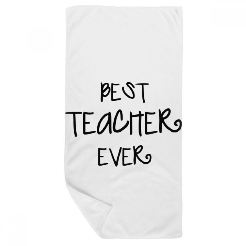 Serviette de bain Le Meilleur Professeur multicolor 35x70cm en tissu doux