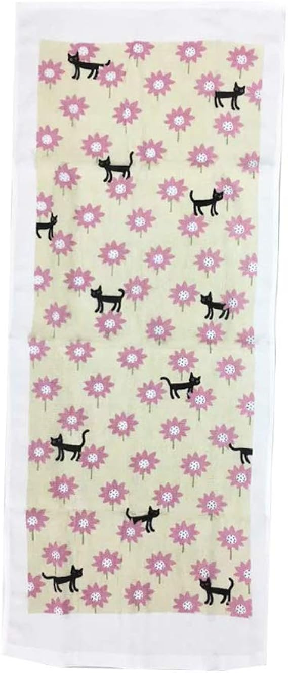 Amazon Co Jp 猫 手ぬぐいタオル 日本製 和風 和柄 薄手 タオル ネコ柄 ネコ雑貨 猫グッズ 日本の夏 かわいい レディース メンズ オシャレ Gtline Favolic ファボリック Free 花猫 Cr ホーム キッチン