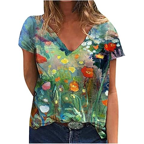 NUSGEAR Blusa Manga Corta Cuadro Talla Grande Cover