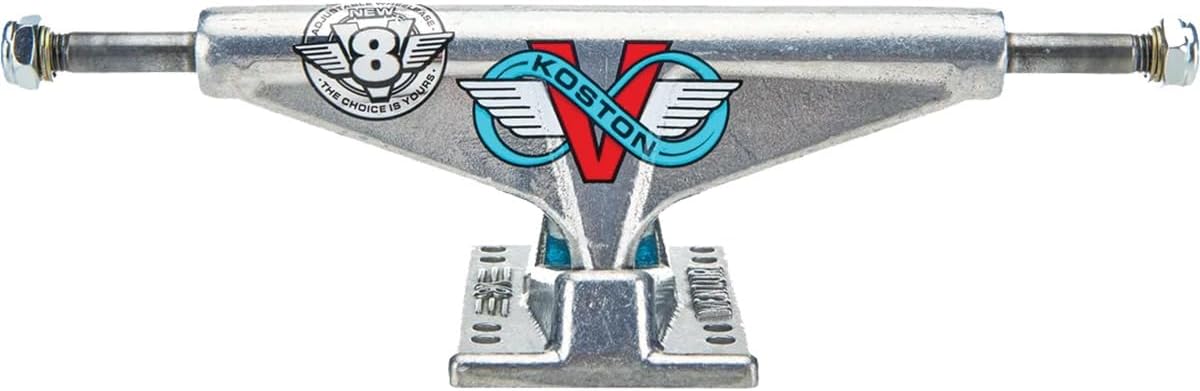Eric Koston V8 High Polished Skateboard Trucks - 5.8" Hanger 8.5" Axle (Set of 2)