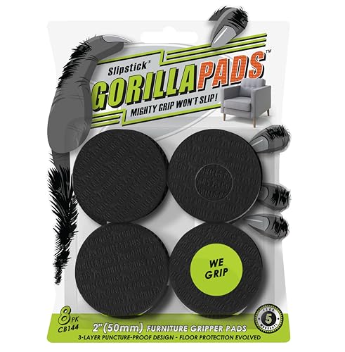 Slipstick GorillaPads CB144 Non Slip Furniture Pads/Grippers...